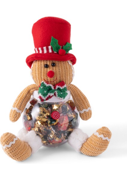 Yılbaşı Özel Karamelli Şeker - Kırmızı Şapkalı Kurabiye Adam fiyatları