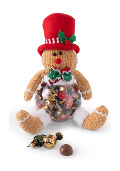 Yılbaşı Özel Karamelli Şeker - Kırmızı Şapkalı Kurabiye Adam modelleri