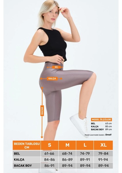 Enenstyle Fashıon Boutıque Yeni Sezon Özel Üretim Toparlayıcı Yüksek Bel Parlak Kumaş Iç Göstermeyen Dizüstü Spor Tayt modelleri