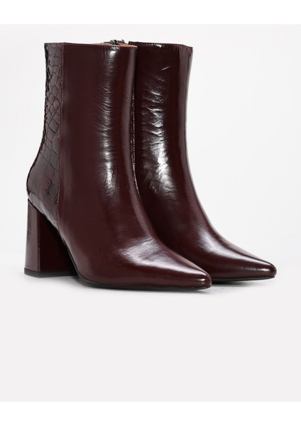Hakiki Deri Kadın Kalın Topuklu Bot 215DZA3211