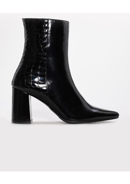 Hakiki Deri Kadın Kalın Topuklu Bot 215DZA3211