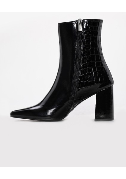 Hakiki Deri Kadın Kalın Topuklu Bot 215DZA3211