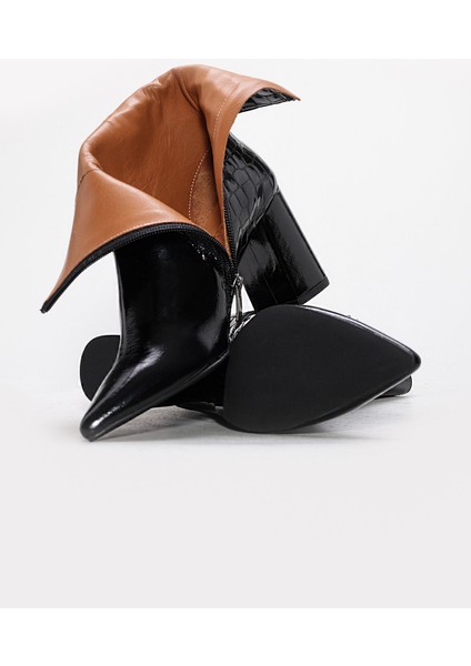 Hakiki Deri Kadın Kalın Topuklu Bot 215DZA3211