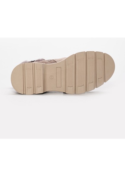 Hakiki Deri Kürklü Kadın Klasik Bot 217KZA789-34