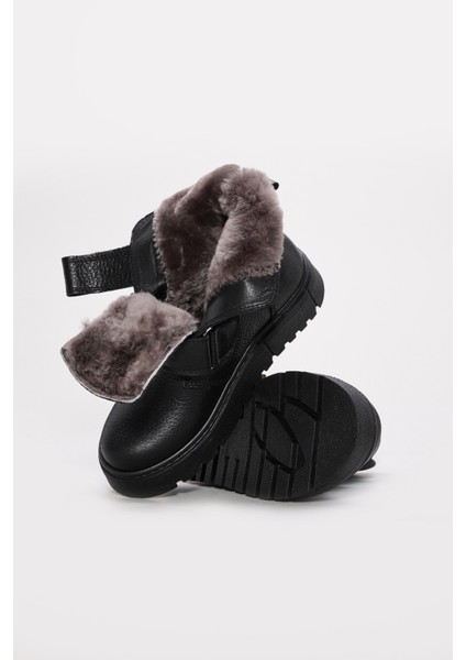 Hakiki Deri Kürklü Unisex Çocuk Klasik Bot 769KXA134
