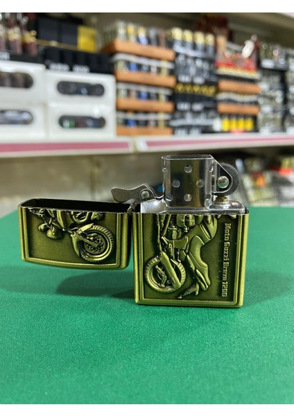 Motosiklet Figürlü Metal Benzinli Çakmak fiyatları