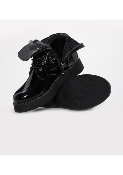 Hakiki Deri Kürklü Kadın Klasik Bot 657SZA2506