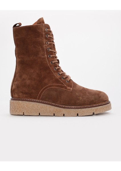 Hakiki Deri Kürklü Kadın Klasik Bot 657KZA2504