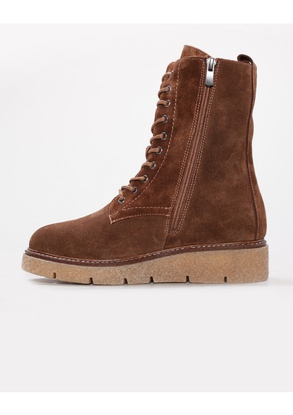 Hakiki Deri Kürklü Kadın Klasik Bot 657KZA2504