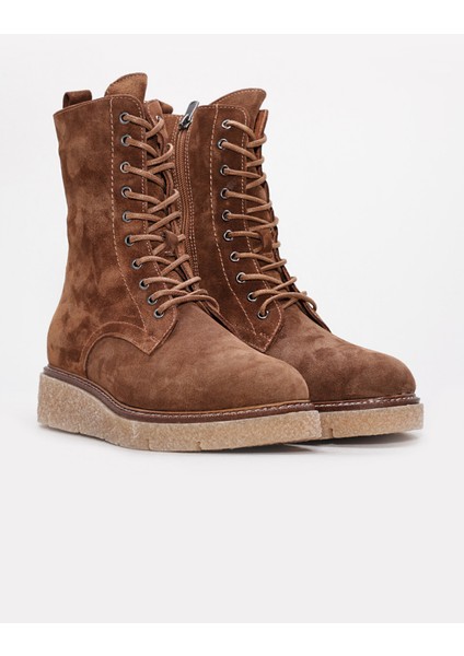 Hakiki Deri Kürklü Kadın Klasik Bot 657KZA2504