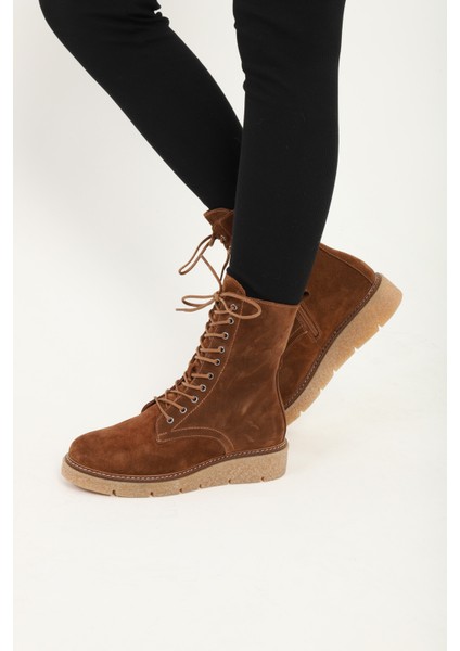 Hakiki Deri Kürklü Kadın Klasik Bot 657KZA2504