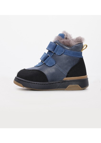 Hakiki Deri Kürklü Unisex Çocuk Klasik Bot 157KXA2715