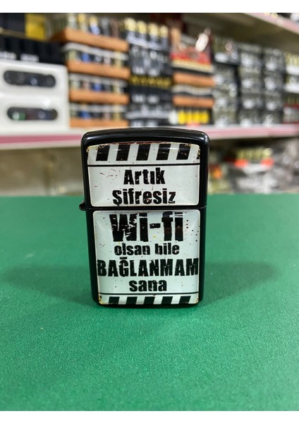 Bağlanmam Sana Yazılı Benzinli Çakmak