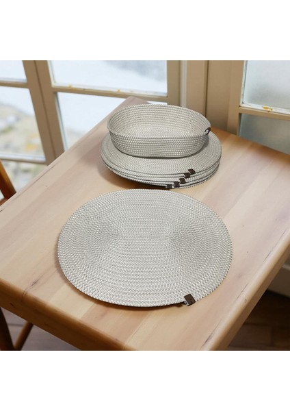 7 Parça Krem Jüt Supla / Amerikan Servis Lux Sunum Tabak Altlığı modelleri