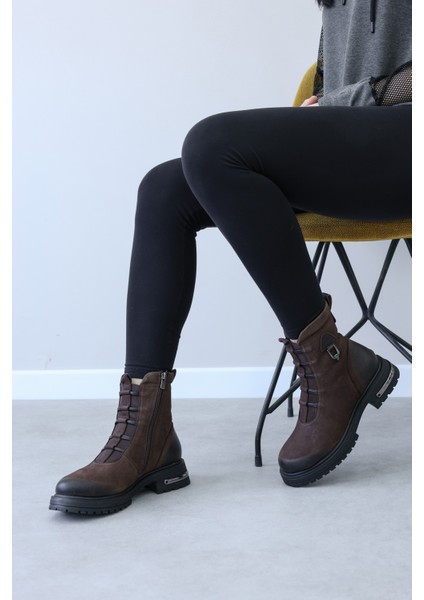 Hakiki Deri Kadın Klasik Bot 757KZA25758