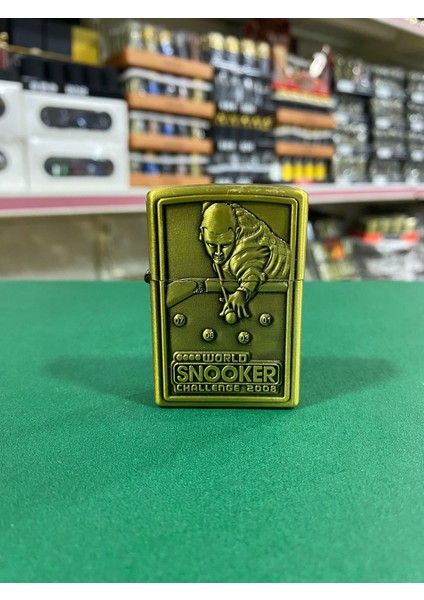 Bilardo Figürlü Benzinli Çakmak