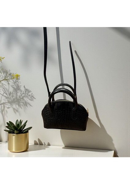 Parlak Mini Kroko Desen Kadın El Omuz Çanta fiyatları