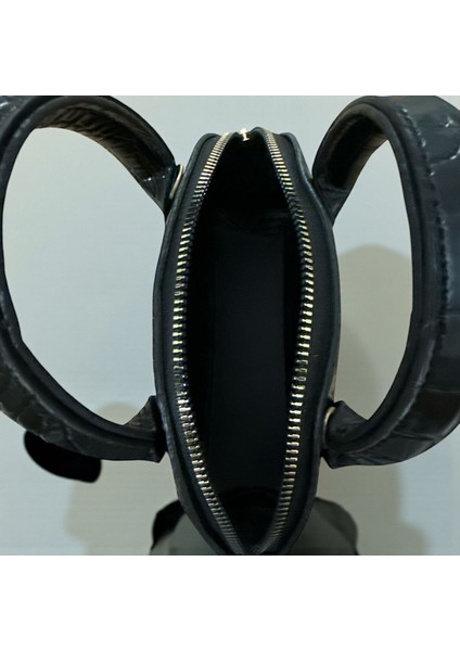 Parlak Mini Kroko Desen Kadın El Omuz Çanta modelleri