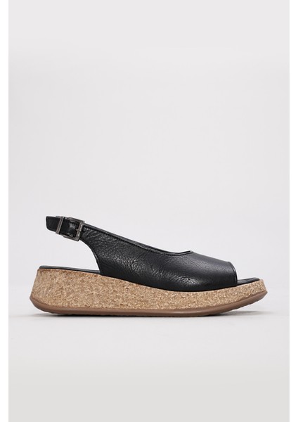 Deri Kadın Dolgu Topuk Ayakkabı 227ZA15319