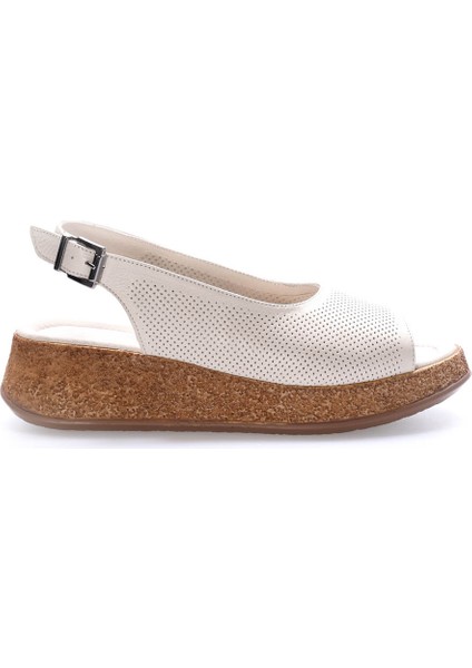 Deri Kadın Dolgu Topuk Ayakkabı 227ZA15319-1 indirimleri