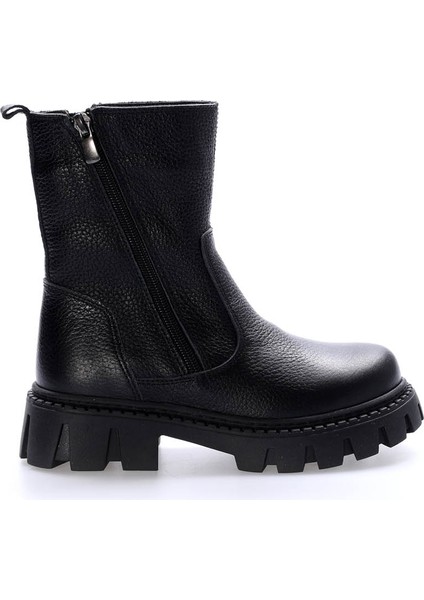 Hakiki Deri Kürklü Unisex Çocuk Kar Bot 612KFA1634-2 indirimleri