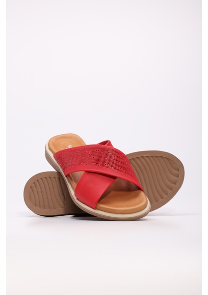 Deri Kadın Düz Terlik 972ZA1201