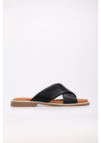 Deri Kadın Düz Terlik 972ZA1201