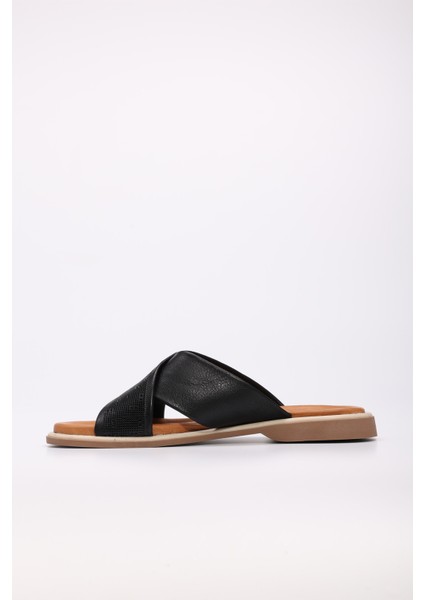 Deri Kadın Düz Terlik 972ZA1201