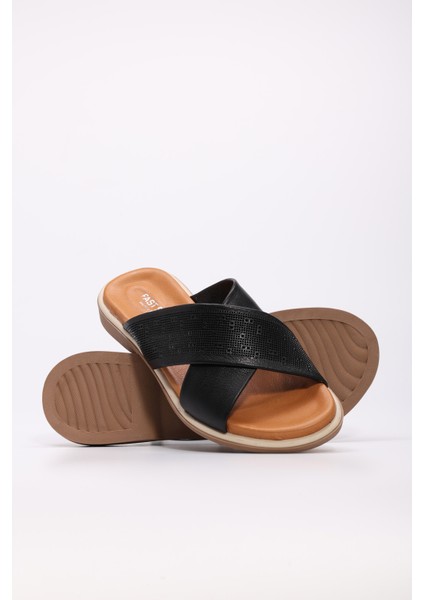 Deri Kadın Düz Terlik 972ZA1201