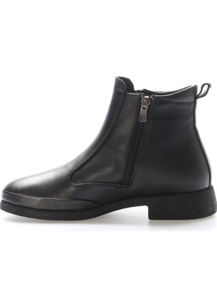 Hakiki Deri Kürklü Kadın Klasik Bot 217KZA668-254