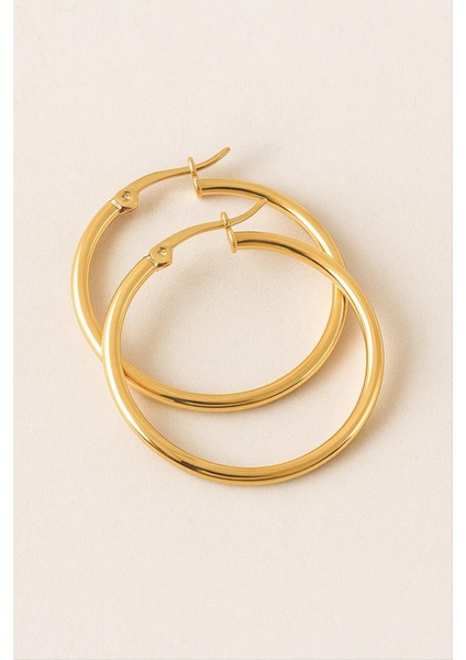 Halka Lüks Çelik Küpe 4,5 cm fiyatları