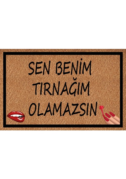 Dekoratif , Eğlenceli Dijital Baskı Kapı Önü Paspası - Paspas