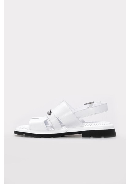 Hakiki Deri Kadın Klasik Sandalet 710ZA993