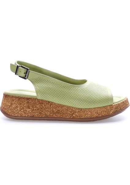 Deri Kadın Dolgu Topuk Ayakkabı 227ZA15319-1