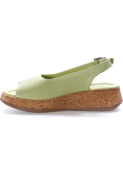 Deri Kadın Dolgu Topuk Ayakkabı 227ZA15319-1