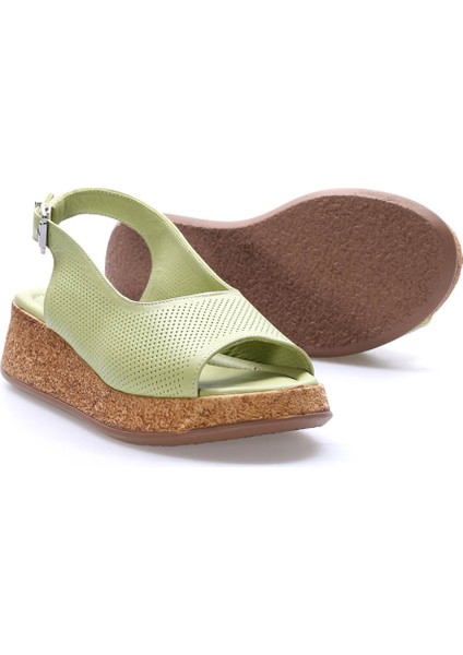 Deri Kadın Dolgu Topuk Ayakkabı 227ZA15319-1