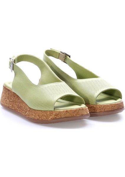 Deri Kadın Dolgu Topuk Ayakkabı 227ZA15319-1