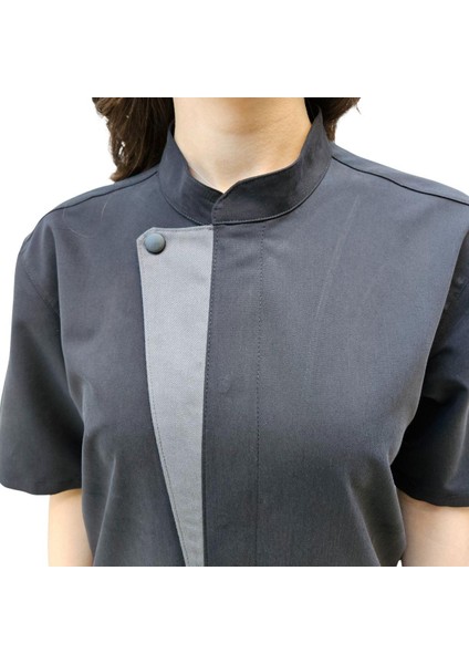 Aşçı Ceket Kısa Kol Likralı