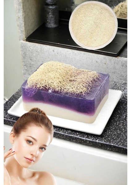 2li Doğal Set Kabak Lifli Keçi Sütü Lavanta Sabun Peeling Bakım Sıkılaştırma Akne Temizleme Yüz Pedi fırsatları