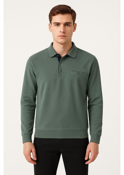 Simenti Regular Fit Polo Yaka Selanik Kazak - 7414 fiyatları