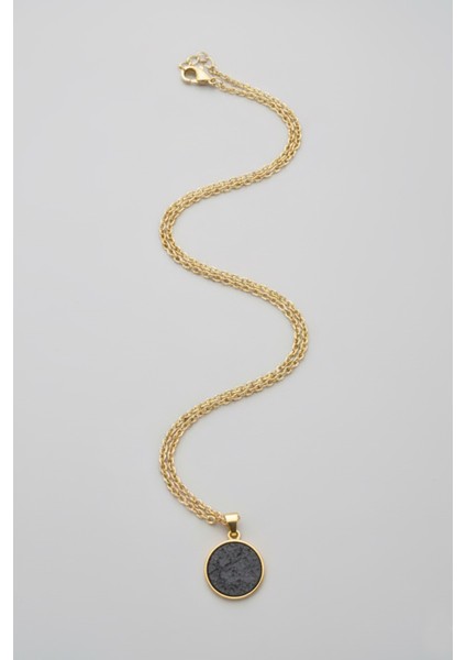 ERKEK GOLD KAPLAMA MİNELİ ANTRASİT YUVARLAK KOLYE 65 CM PMEKL25505 fırsatları