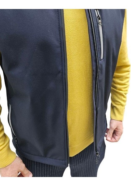 Işçi Softshell Reflektör Biyeli Outdoor Yelek