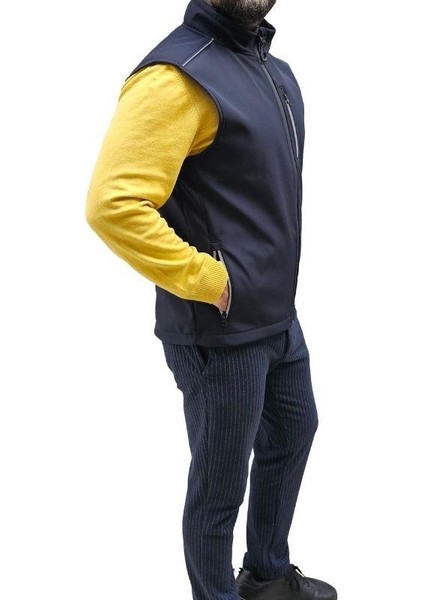 Işçi Softshell Reflektör Biyeli Outdoor Yelek