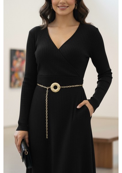 Pınkmark Kadın Gold Antik Yuvarlak Ayarlanabilir Zincir Kemer PMKM25789