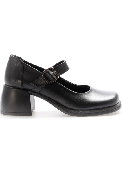 Deri Kadın Kalın Topuklu Ayakkabı 217ZA880-03