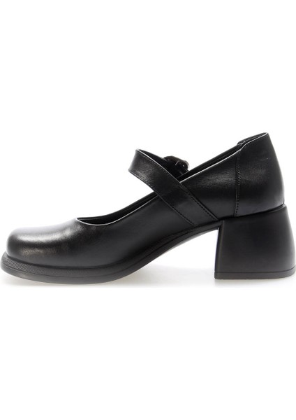 Deri Kadın Kalın Topuklu Ayakkabı 217ZA880-03