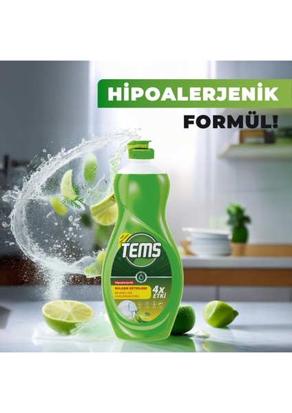 4 Etkili Bulaşık Makinesi Kapsülü 36'lı + Tems Bulaşık Makinesi Parlatıcı 400 ml + Tems Elde Yıkama Bulaşık Deterjanı 500 ml