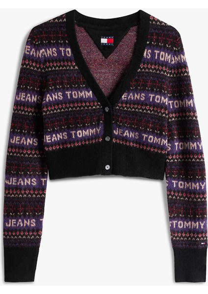 Tjw Fairisle Desenli Kadın Siyah Kazak DW0DW21691BDS indirimleri