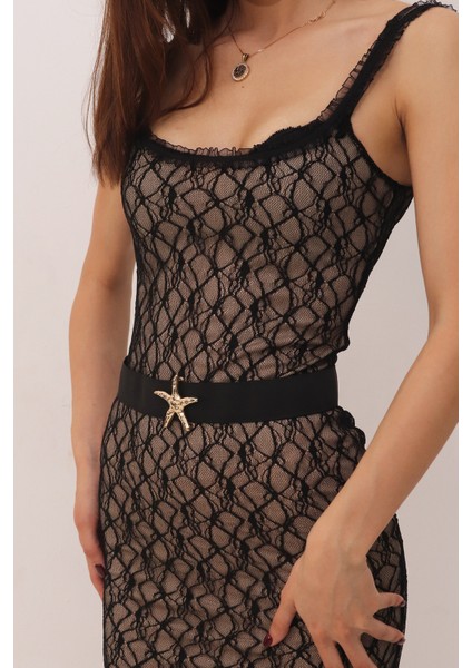 KADIN GOLD YILDIZ AYARLANABİLİR ZİNCİR KORSE LASTİK KEMER PMKM25782 fırsatları