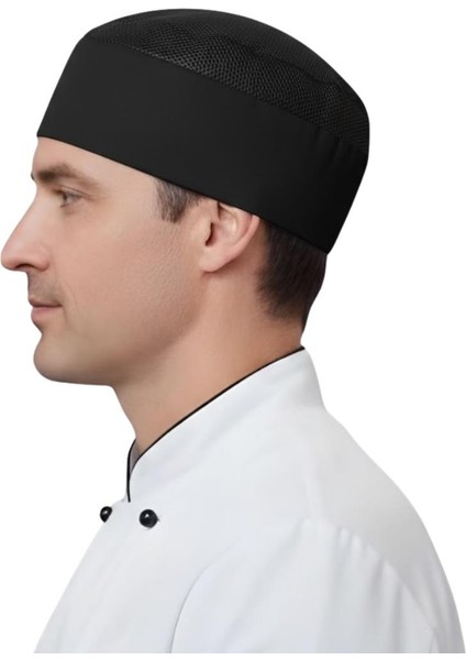 Aşçı Fileli Kep Siyah modelleri